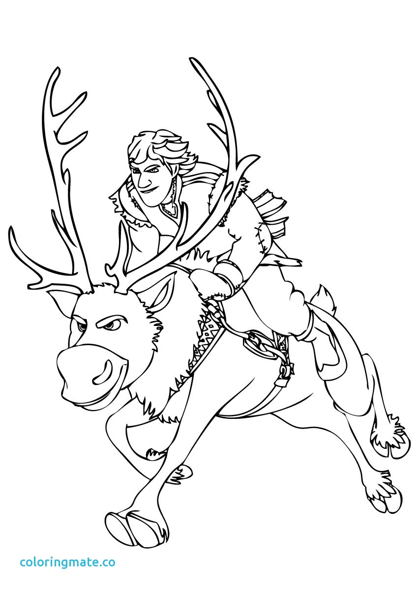 848x1200 Printable Frozen Coloring Page Olaf 15 Sven