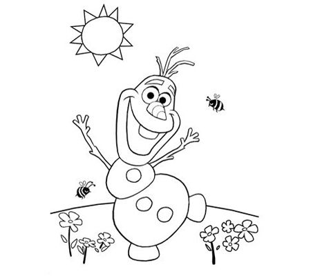 Olaf Christmas Coloring Pages
