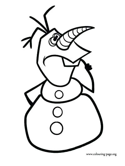 400x529 Printable Olaf Coloring Pages