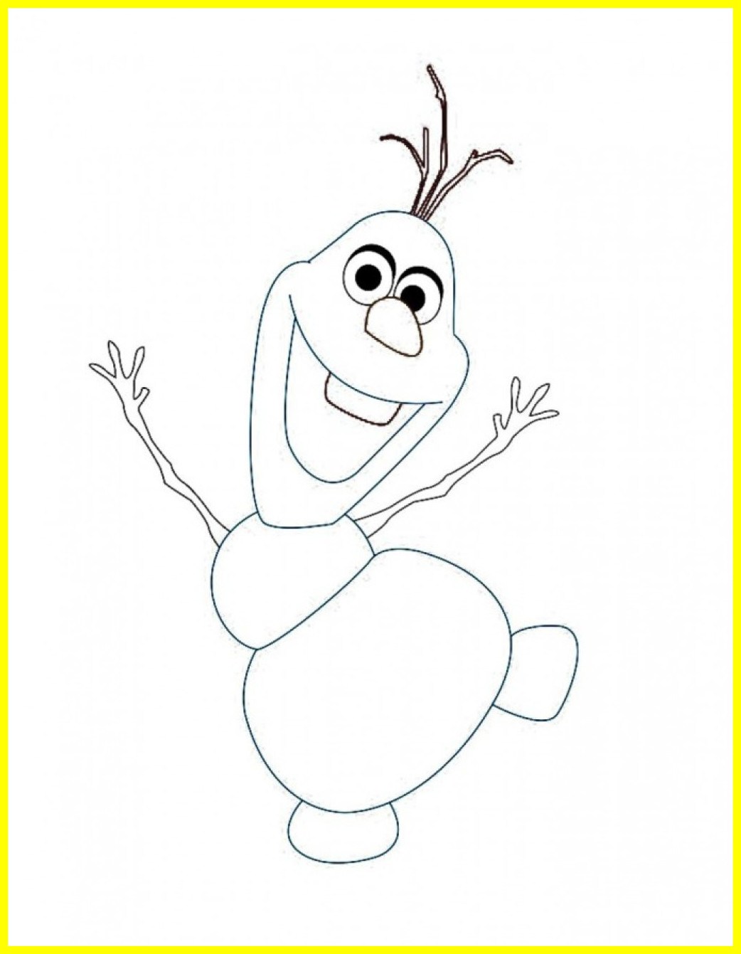 Olaf Coloring Pages