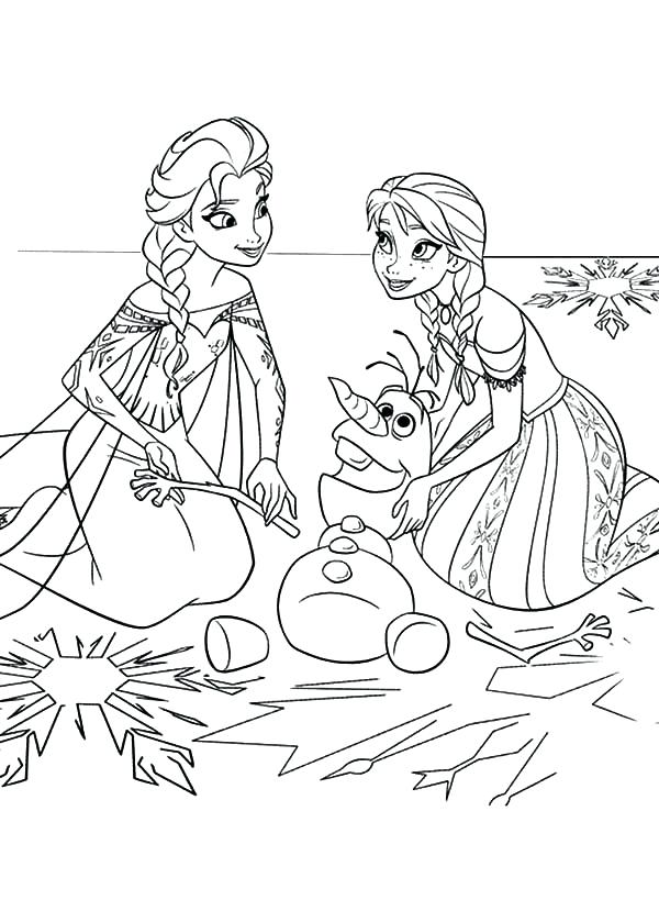 600x819 Olaf Coloring Pages Printable Professional