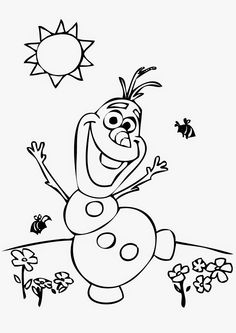 Olaf Coloring Pages Free