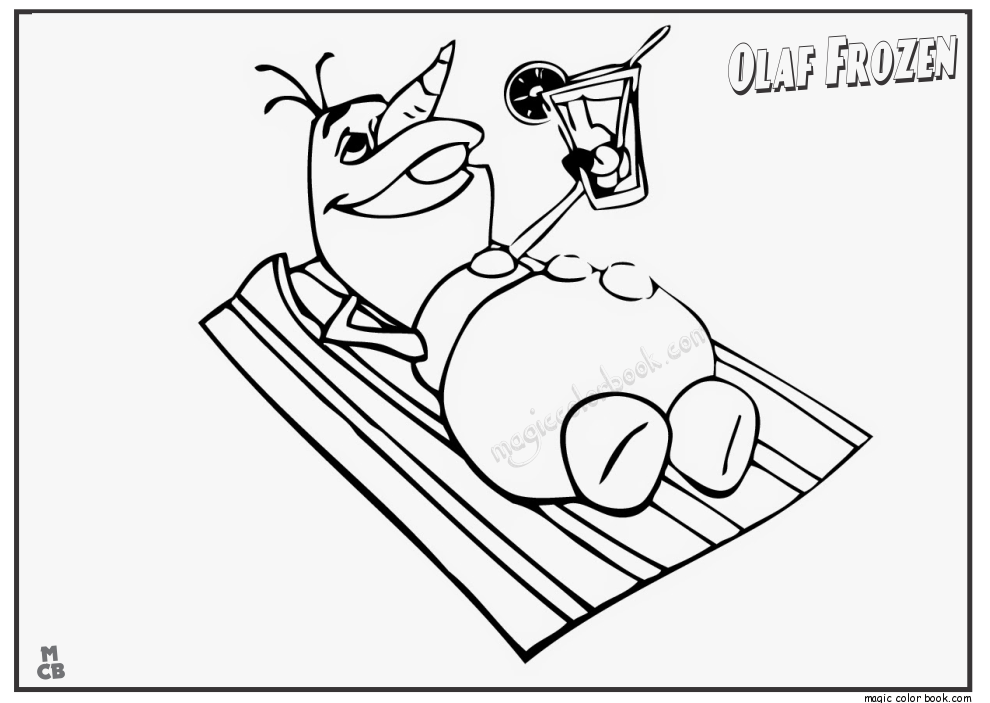 990x703 Olaf Frozen Coloring Pages 07