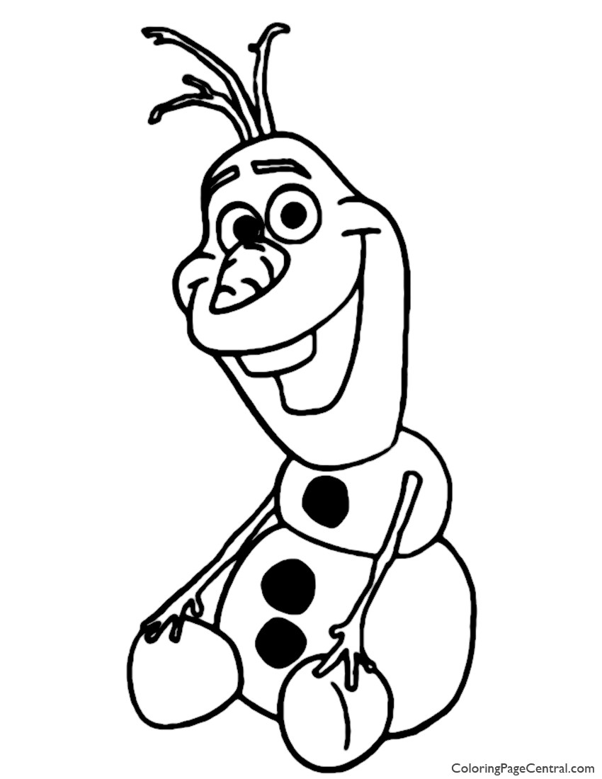 850x1100 Olaf Summer Coloring Sheets Color Bros Beautiful
