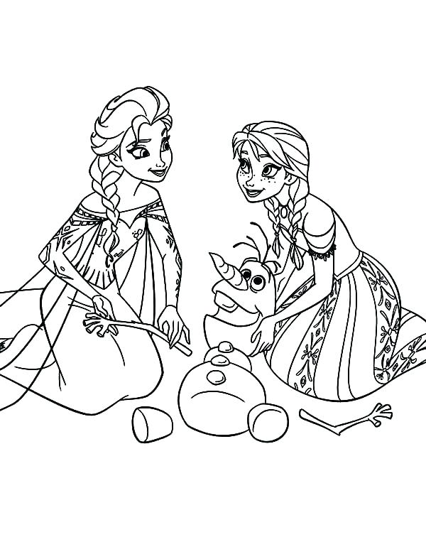 600x763 Olaf Coloring Sheet
