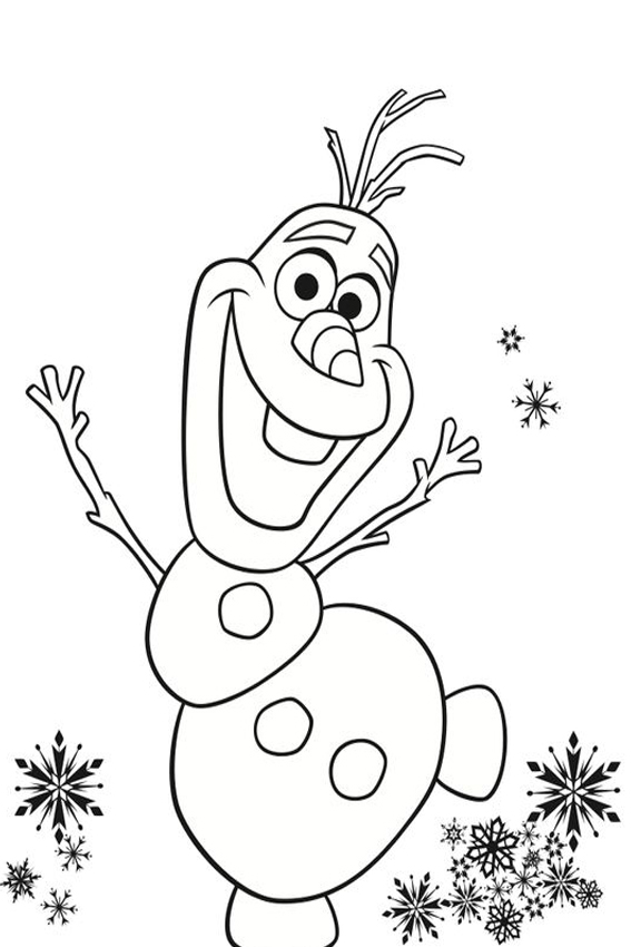 567x850 Christmas Coloring Pages Of Olaf Olaf Coloring Page Printable
