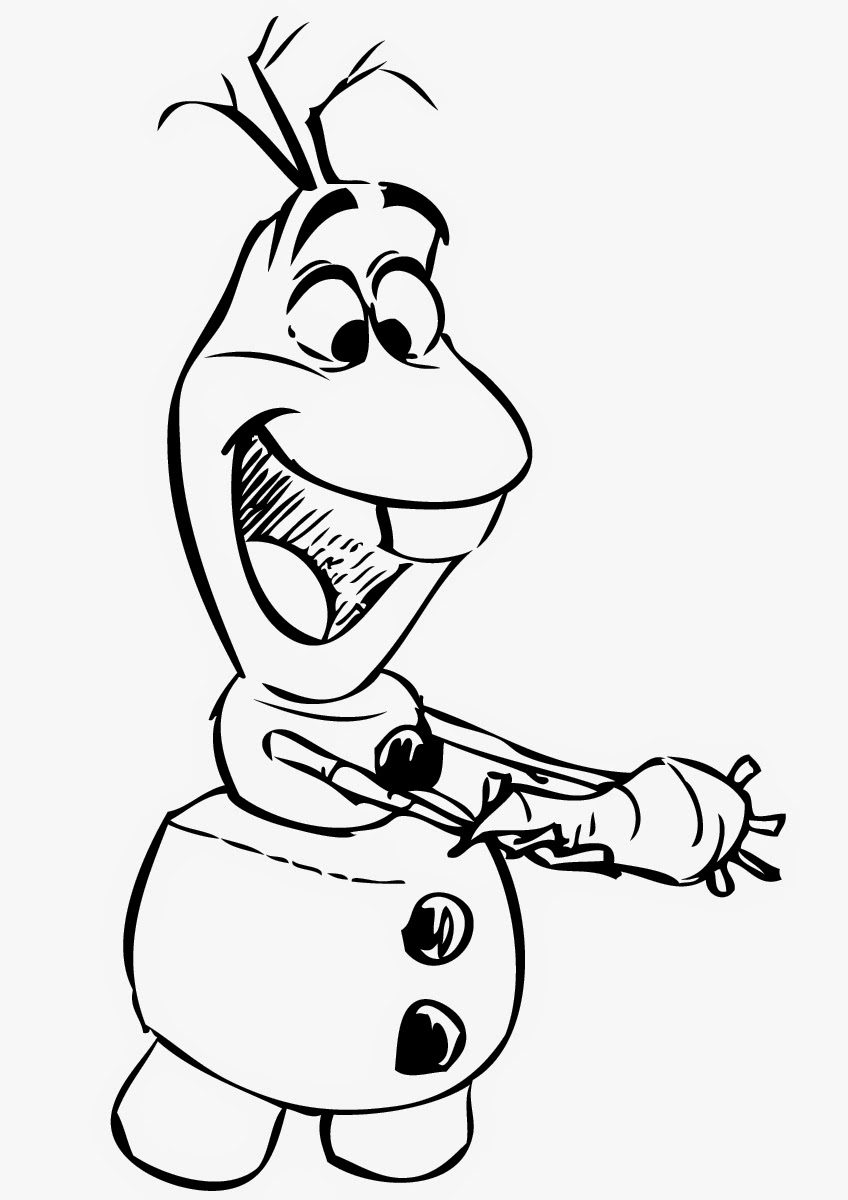 848x1200 Olaf Coloring Pages