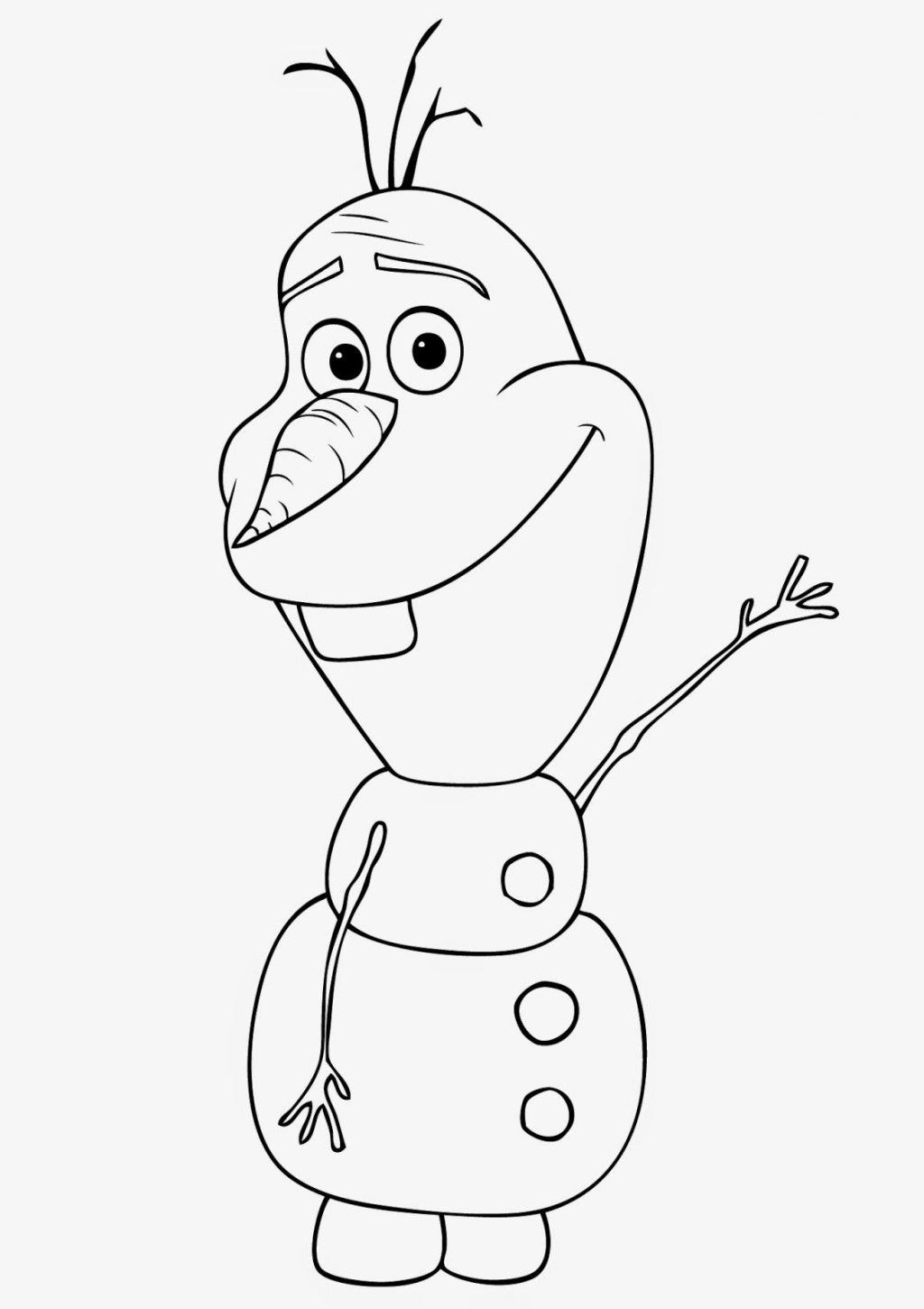1024x1450 Coloring Pages Shining Design Olaf Funny Snowman For Kids