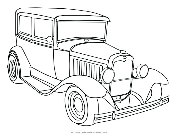 736x568 Classic Cars Coloring Pages Classic Car Coloring Pages Free Old