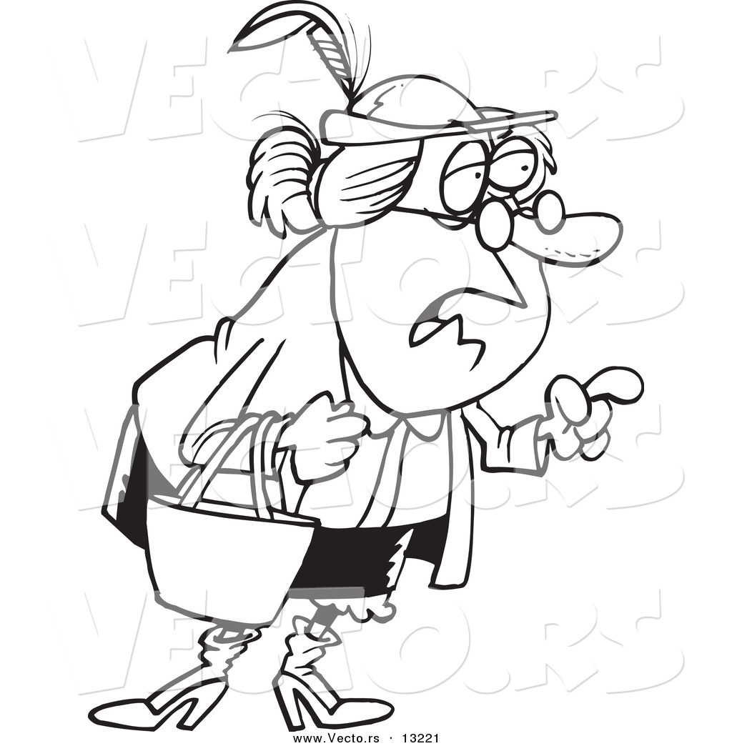 1024x1044 Vector Of A Cartoon Wise Old Woman Giving Advice