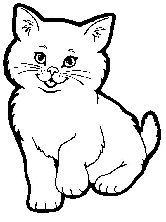 568x760 Cat Coloring Pages, A Good Way To Teach Kids To Love Cats