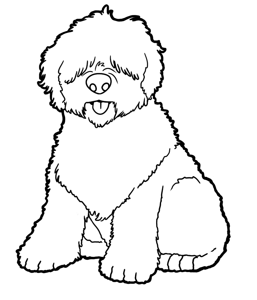 828x966 Old English Sheepdog Coloring Pages To Print Coloring For Kids 2018