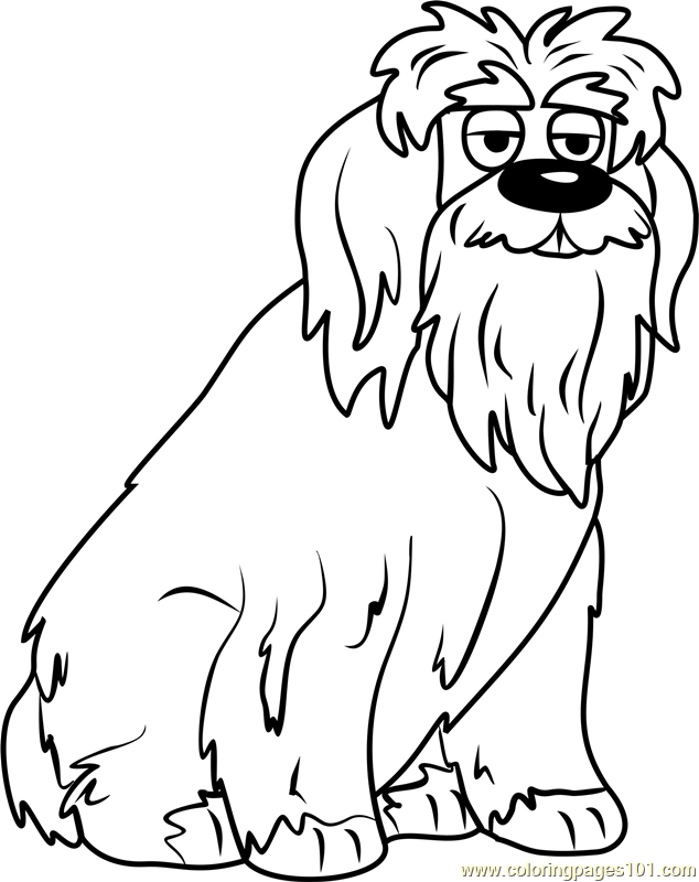 634x800 Pound Puppies Chris Jingles Coloring Page