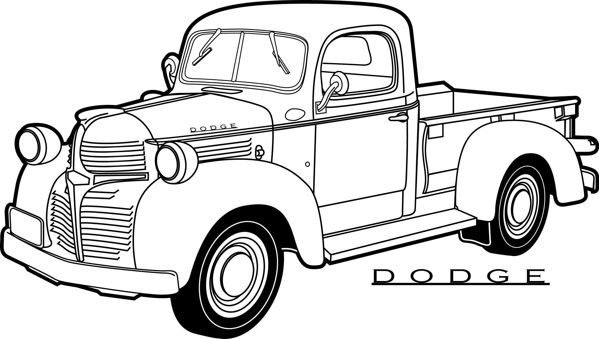2072x1175 New Classic Hot Rod Car Coloring Page Printable