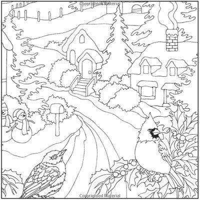 Old Fashioned Christmas Coloring Pages