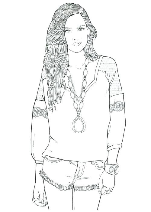 500x700 Fashion Coloring Pages Fashion Coloring Pages Coloring Pages