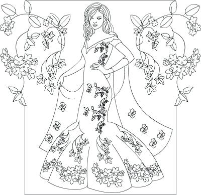 400x389 Old Fashioned Coloring Books And Fashions Coloring Book Additional