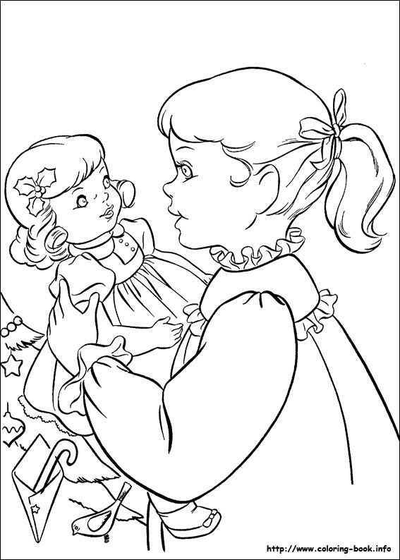 567x794 Old Fashioned Coloring Pages For Christmas
