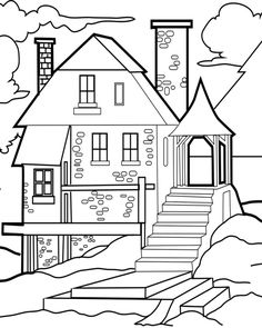 236x295 Advanced Fairytale Houses Coloring Pages Advanced Coloring Pages