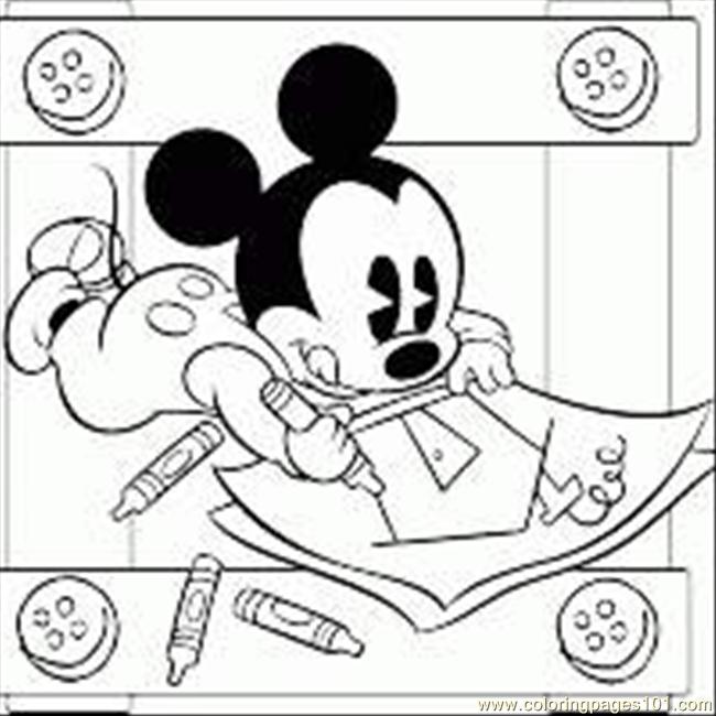 Old Mickey Mouse Coloring Pages