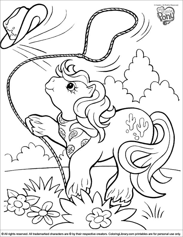 Old My Little Pony Coloring Pages