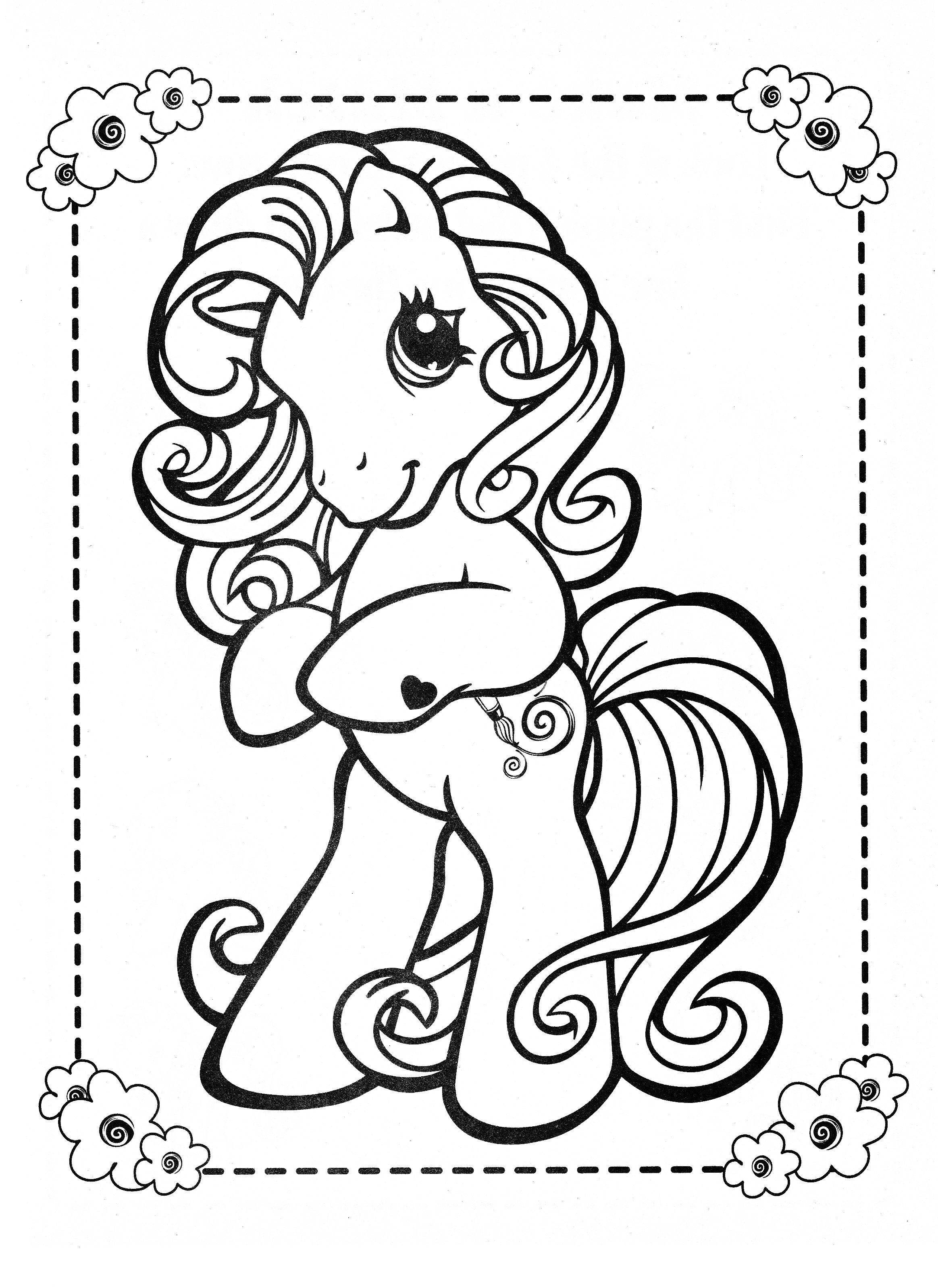 2327x3194 The Truth About Old My Little Pony Coloring Pa