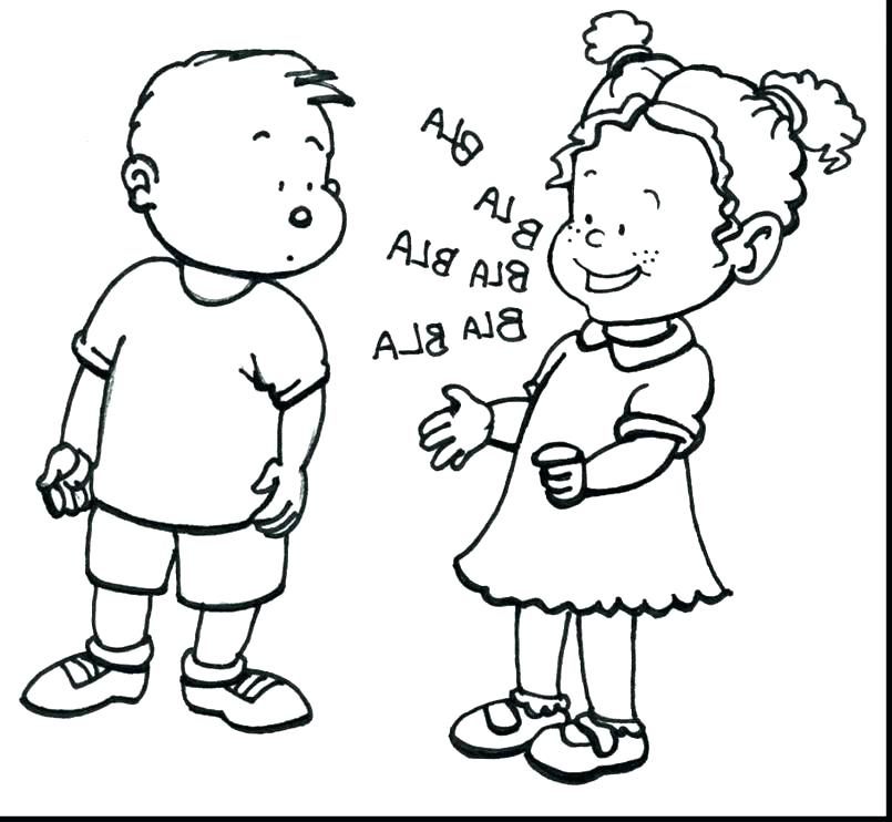 805x742 School House Coloring Page Coloring Pages For Kids Printable