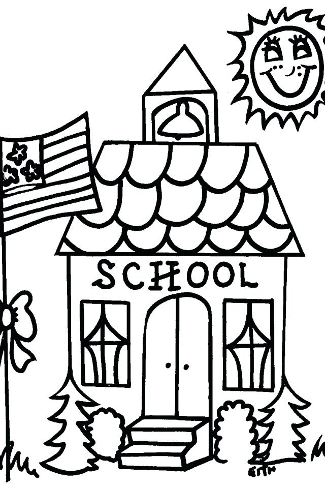 640x960 School House Coloring Pages Lovely School House Coloring Page