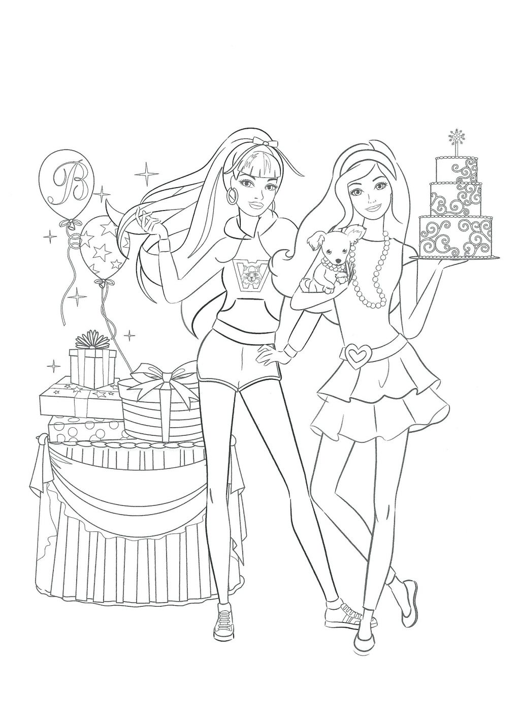 1024x1408 Coloring Page ~ School House Coloring Page Barbie Dream Pages
