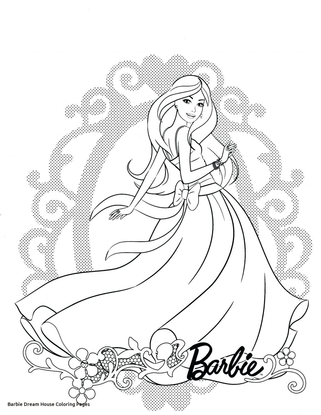 1024x1325 Coloring Page ~ School House Coloring Page Barbie Dream Pages