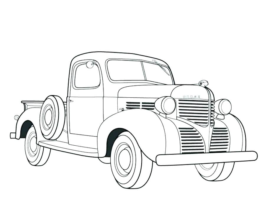 905x719 Old School Cars Coloring Pages