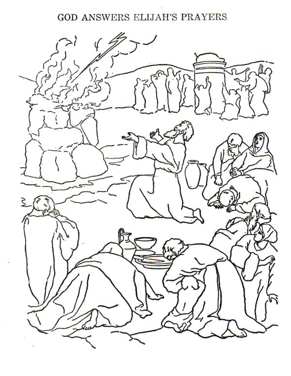 600x776 Elijah Coloring Pages Coloring Pages And The Prophets Of Coloring