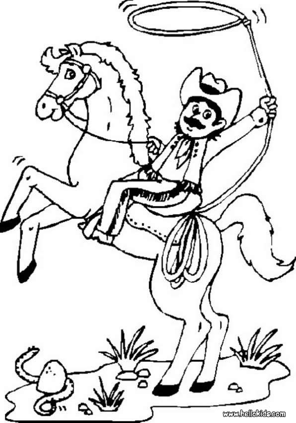596x850 Wild West Coloring Pages