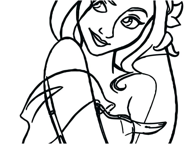 827x609 Enchanted Coloring Pages Enchanted Coloring Pages Mask Girl