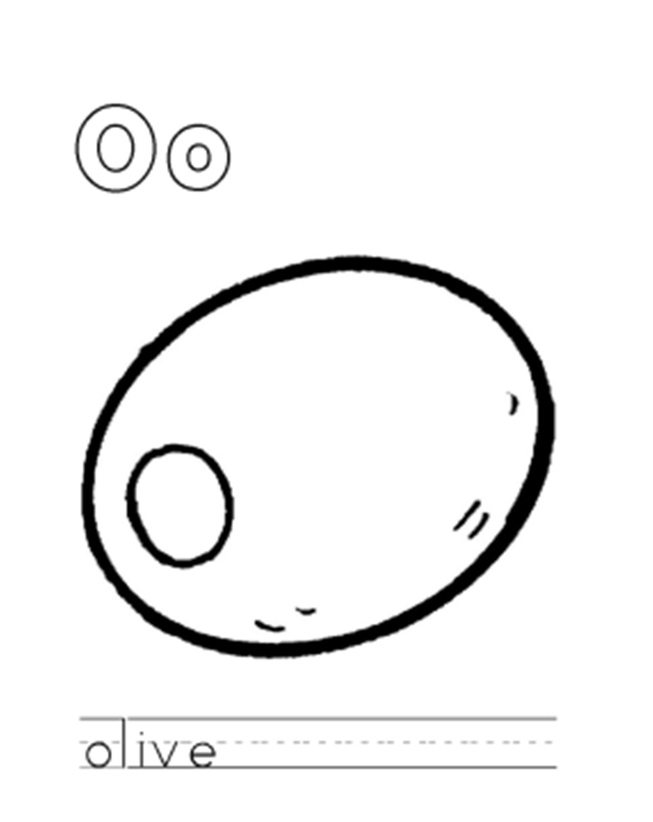 Olive Coloring Page