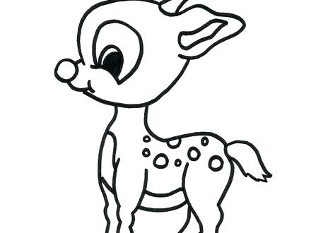 440x330 Reindeer Color Page