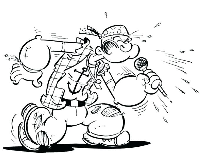 700x553 Popeye Coloring Pages Coloring Pages Mule Head Drawing Drawings