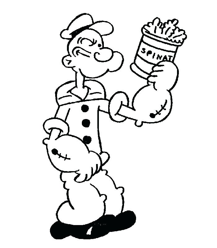 700x800 Popeye Coloring Pages Olive Wearing A Nice Dress Coloring Page
