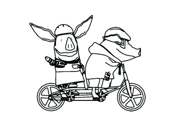 600x431 Olivia Coloring Pages Alpha Pig And Super Why Happy Birthday