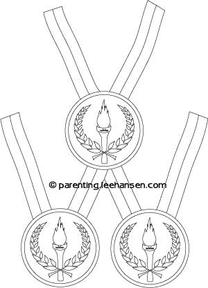 Olympic Medal Coloring Page