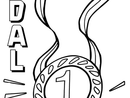 440x330 The Nobel Prize Medal Coloring Page Printable Game, Medal Coloring