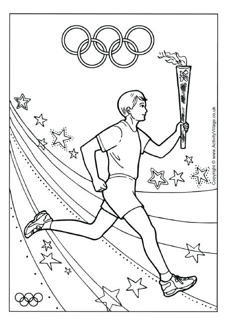 460x651 Olympic Rings Coloring Page Torch Relay Colouring Page Olympic