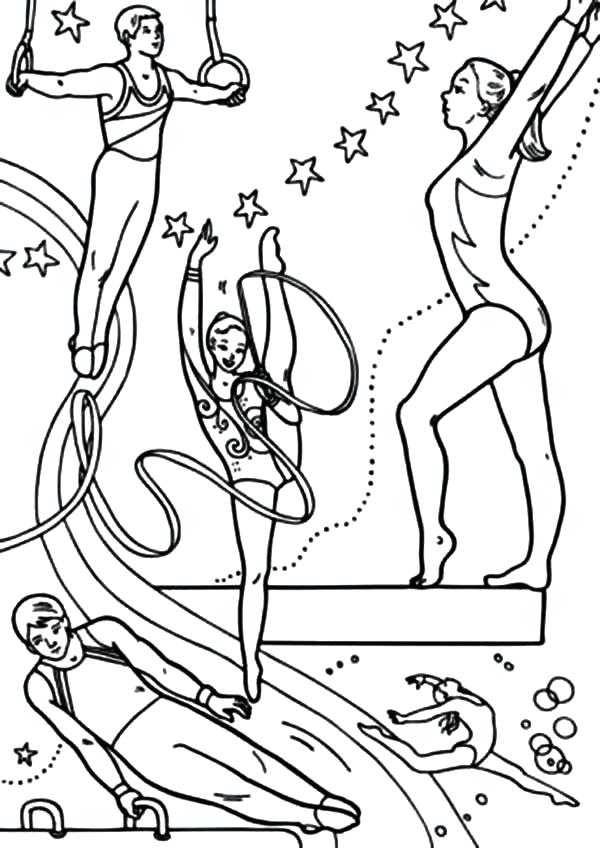 600x848 Olympic Rings Colouring Page Gymnastics Coloring Pages 2