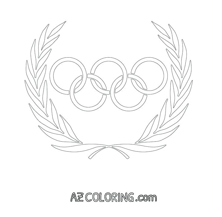 735x719 Olympic Rings Colouring Page Pdf Printable Coloring Rings Coloring