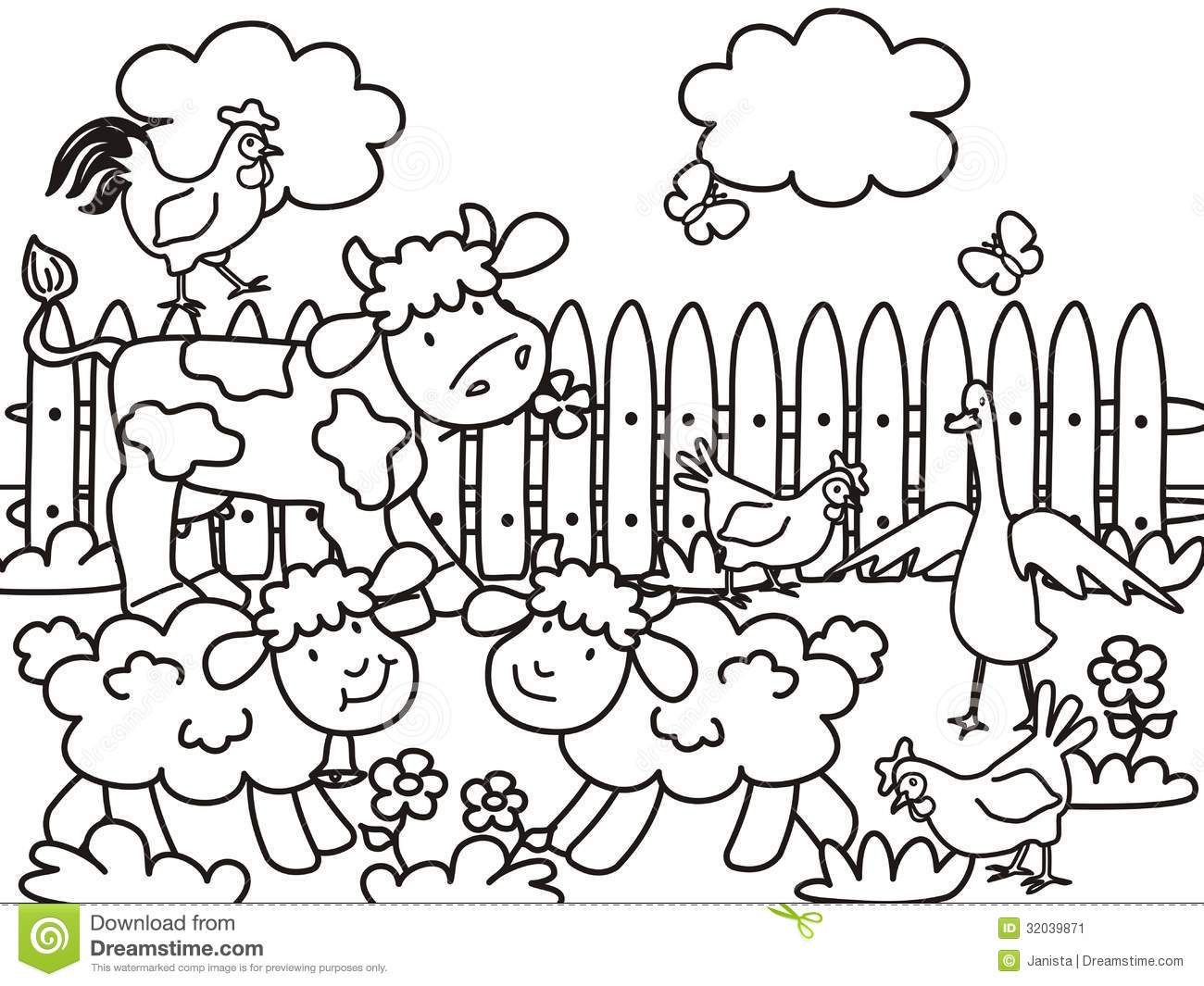 1300x1065 Farm Animal Coloring Book 23964 Scott Fay Farm Animal Coloring