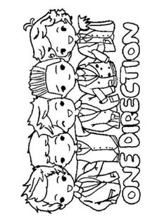236x316 One Direction Cartoon Coloring Pages. 10 Printable One Direction