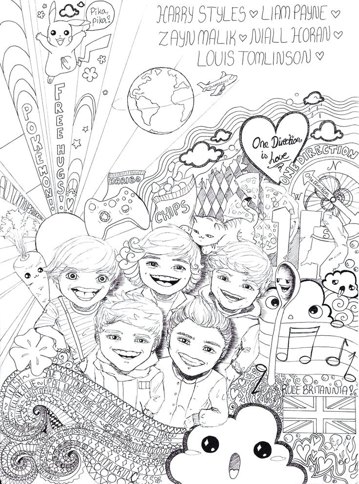 736x992 Harry Styles Coloring Pages