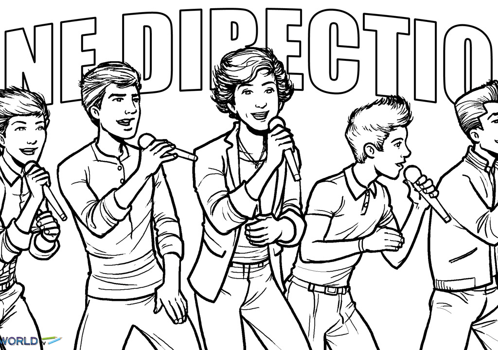 1024x720 1 Direction Coloring Pages Introducing One Direction Printable