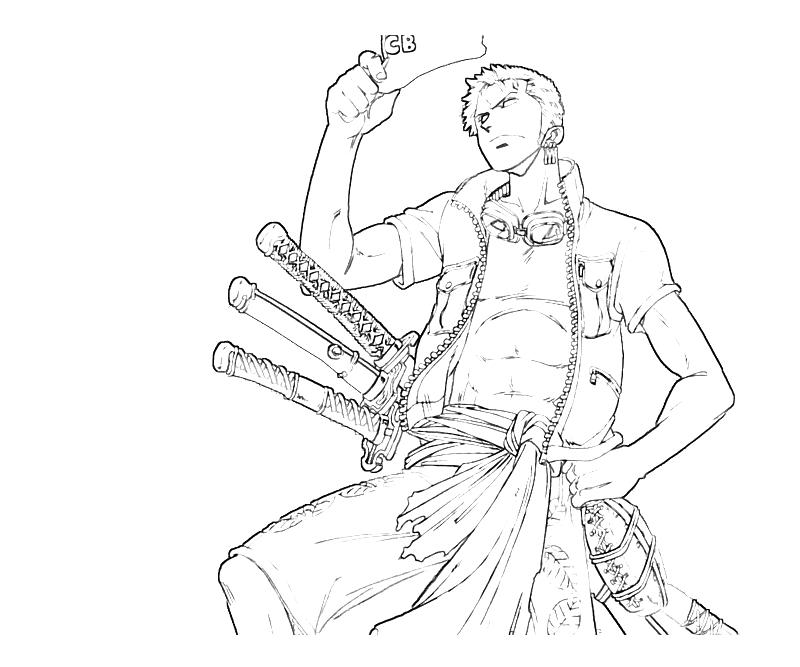 800x667 One Piece Roronoa Zoro Sword Mario