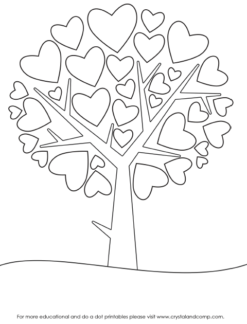 480x630 Valentine Heart Preschool Do A Dot Printables Crayons